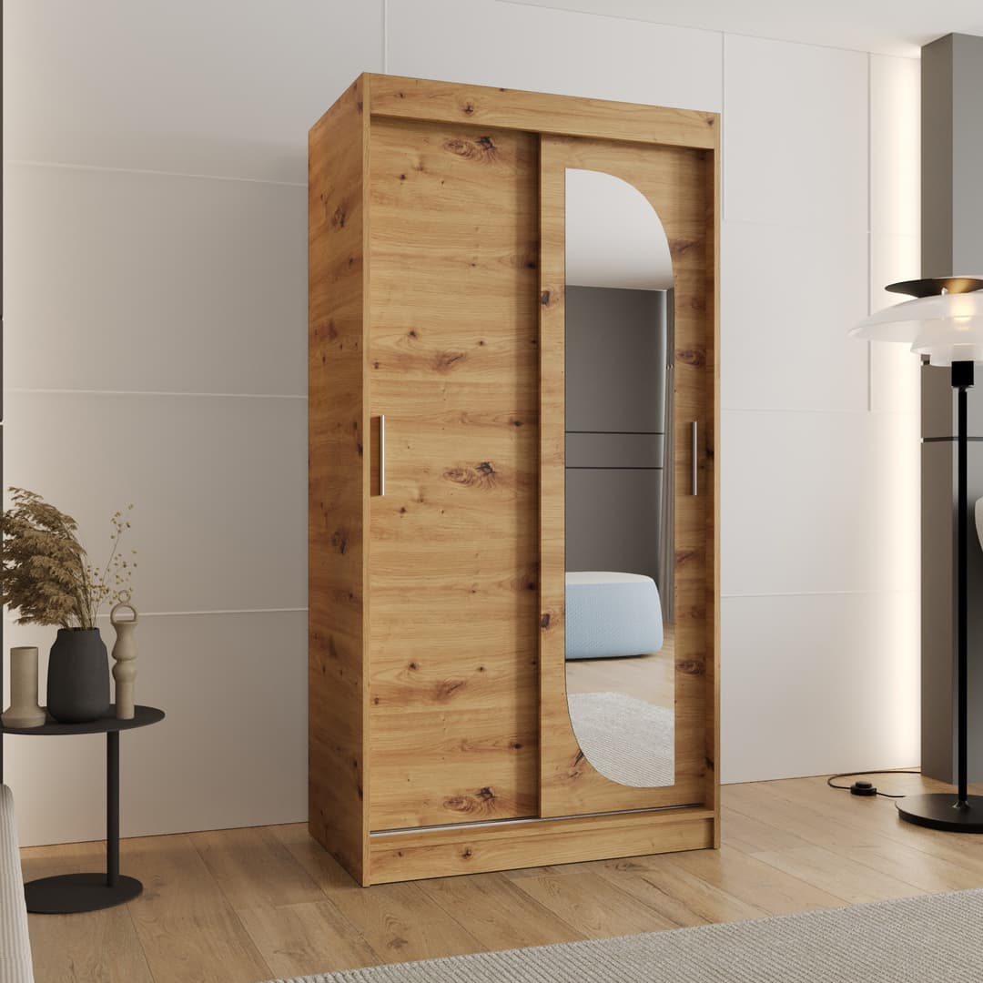 Lucy Sliding Door Wardrobe 100cm - product image 4