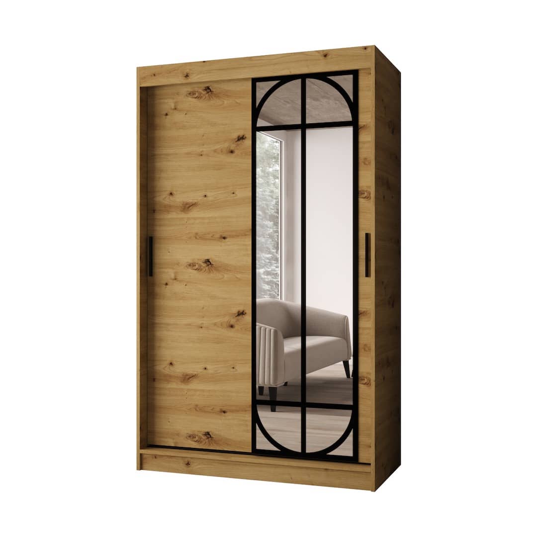Lugo Sliding Door Wardrobe 120cm