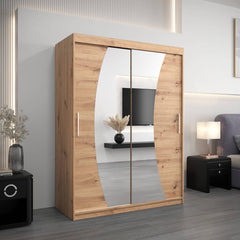 Wave Sliding Door Wardrobe 150cm