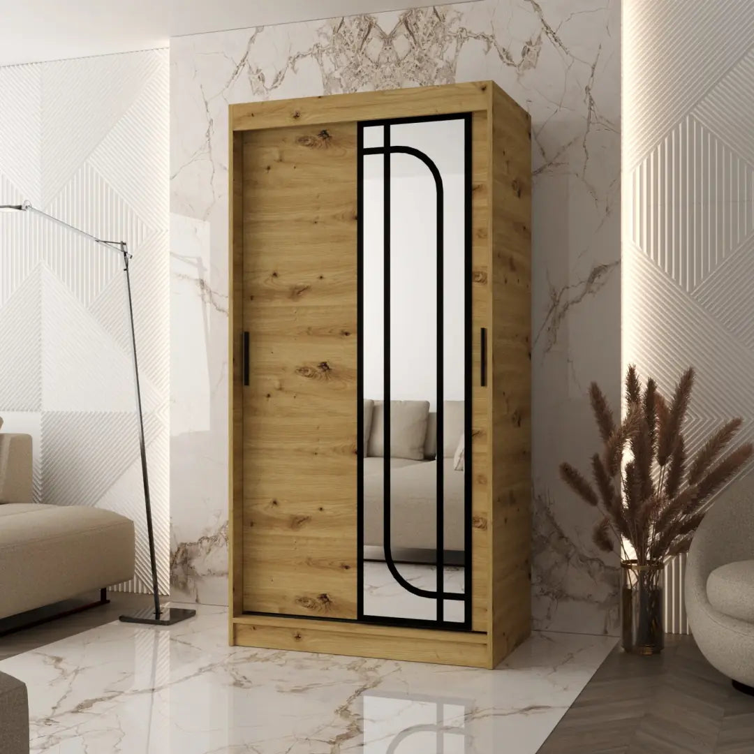 Alabama Sliding Door Wardrobe 100cm