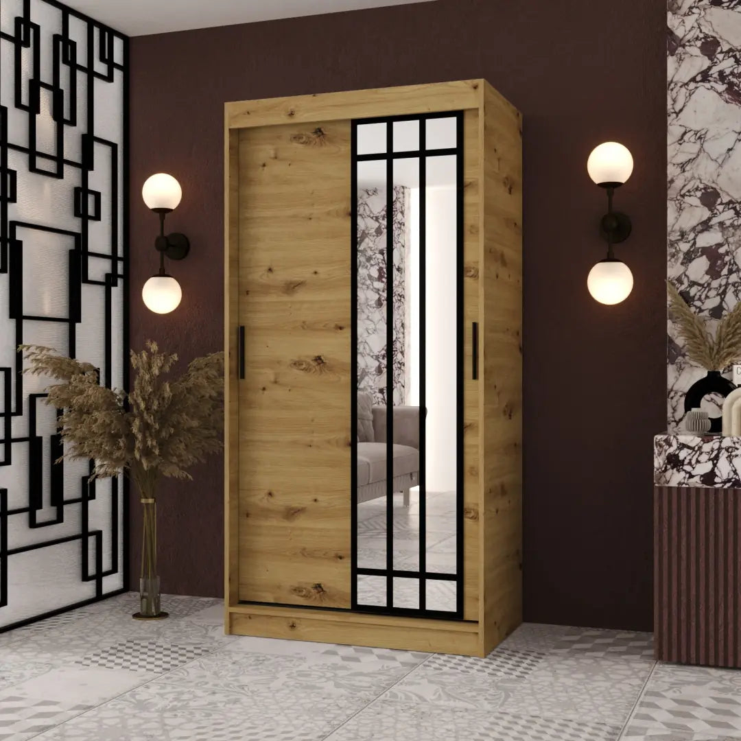Almeria Sliding Door Wardrobe 100cm