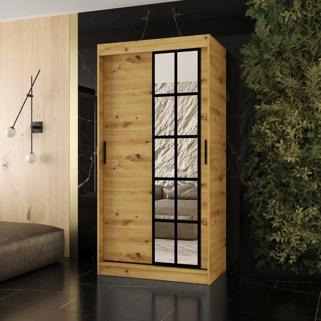 Orlando Sliding Door Wardrobe 100cm