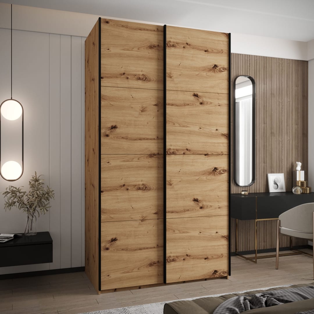 Trosa I Sliding Door Wardrobe 130cm