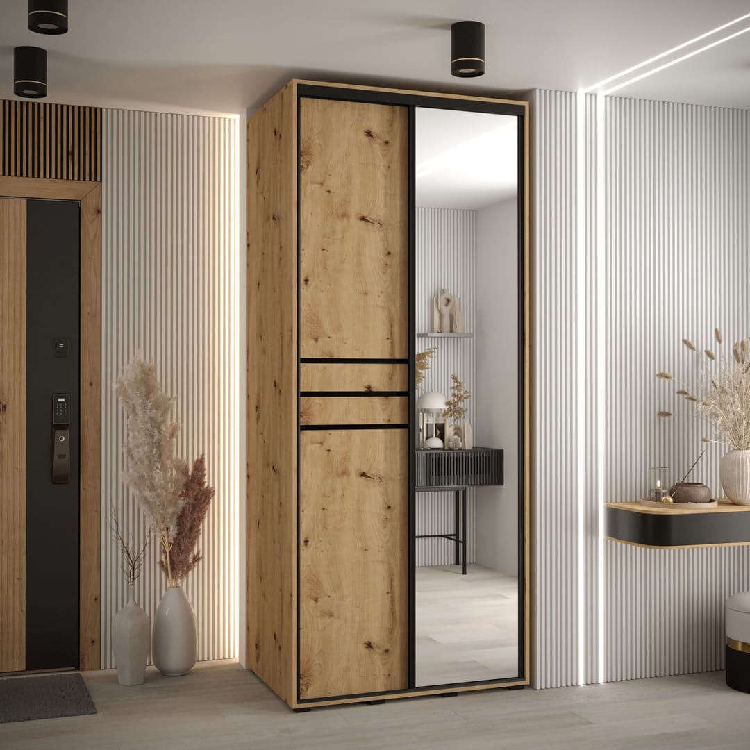 Cannes XI Sliding Door Wardrobe 120cm