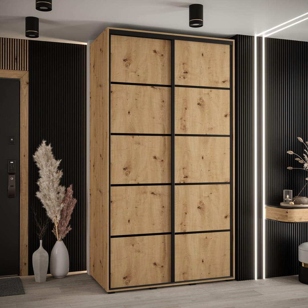 Cannes IV Sliding Door Wardrobe 130cm