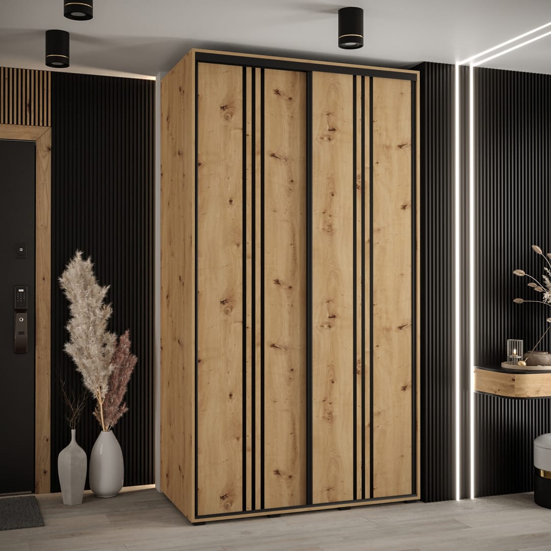 Cannes VI Sliding Door Wardrobe 130cm