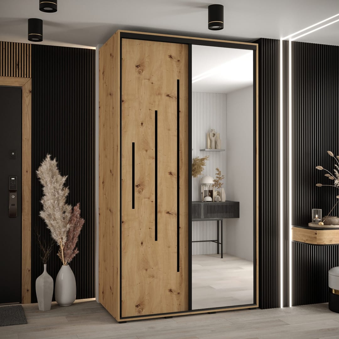 Cannes XIII Sliding Door Wardrobe 130cm