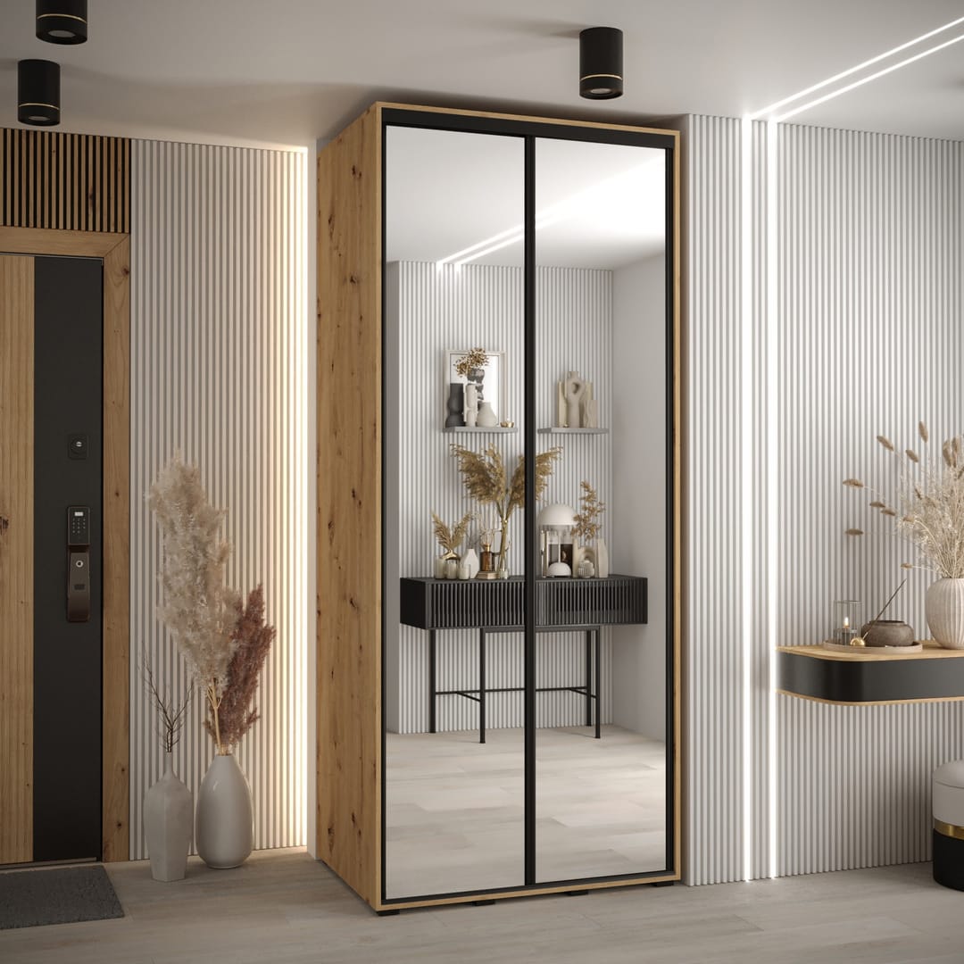 Cannes II Sliding Door Wardrobe 100cm
