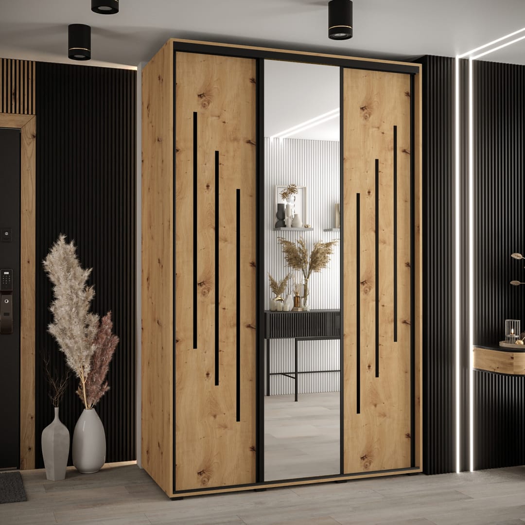 Cannes IX Sliding Door Wardrobe 150cm