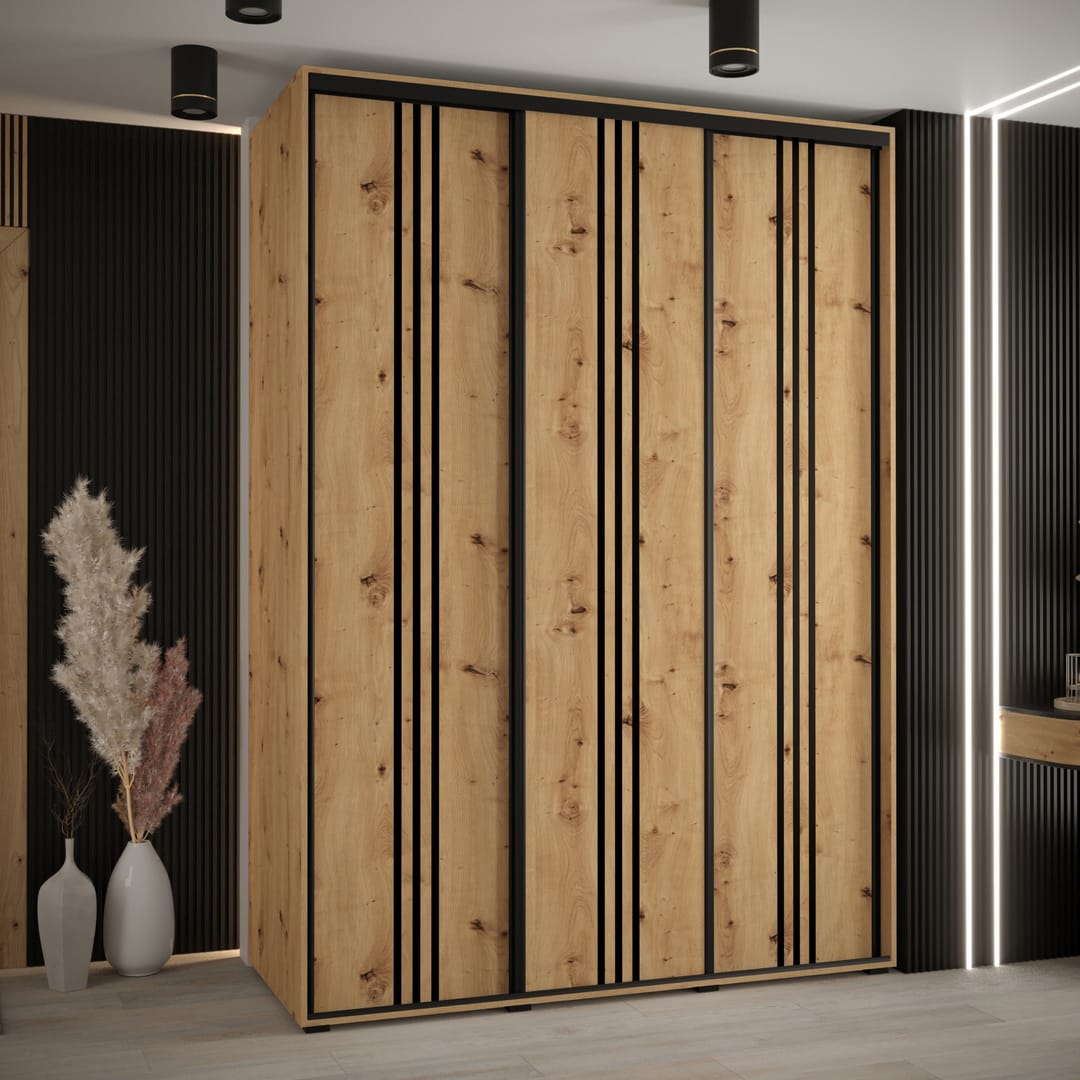 Cannes VI Sliding Door Wardrobe 180cm