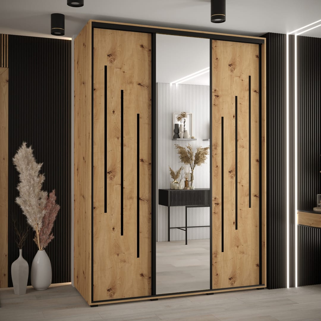 Cannes IX Sliding Door Wardrobe 180cm