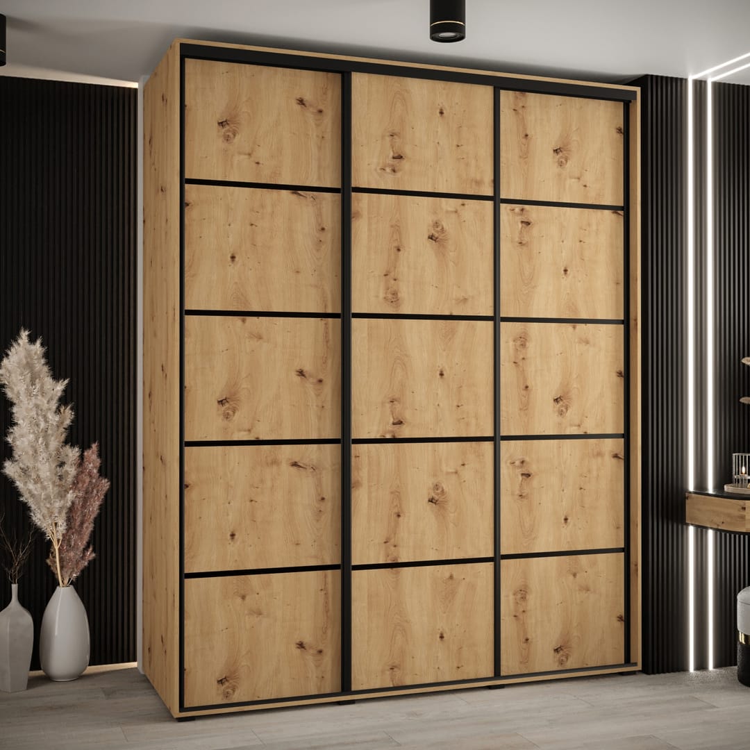 Cannes IV Sliding Door Wardrobe 190cm