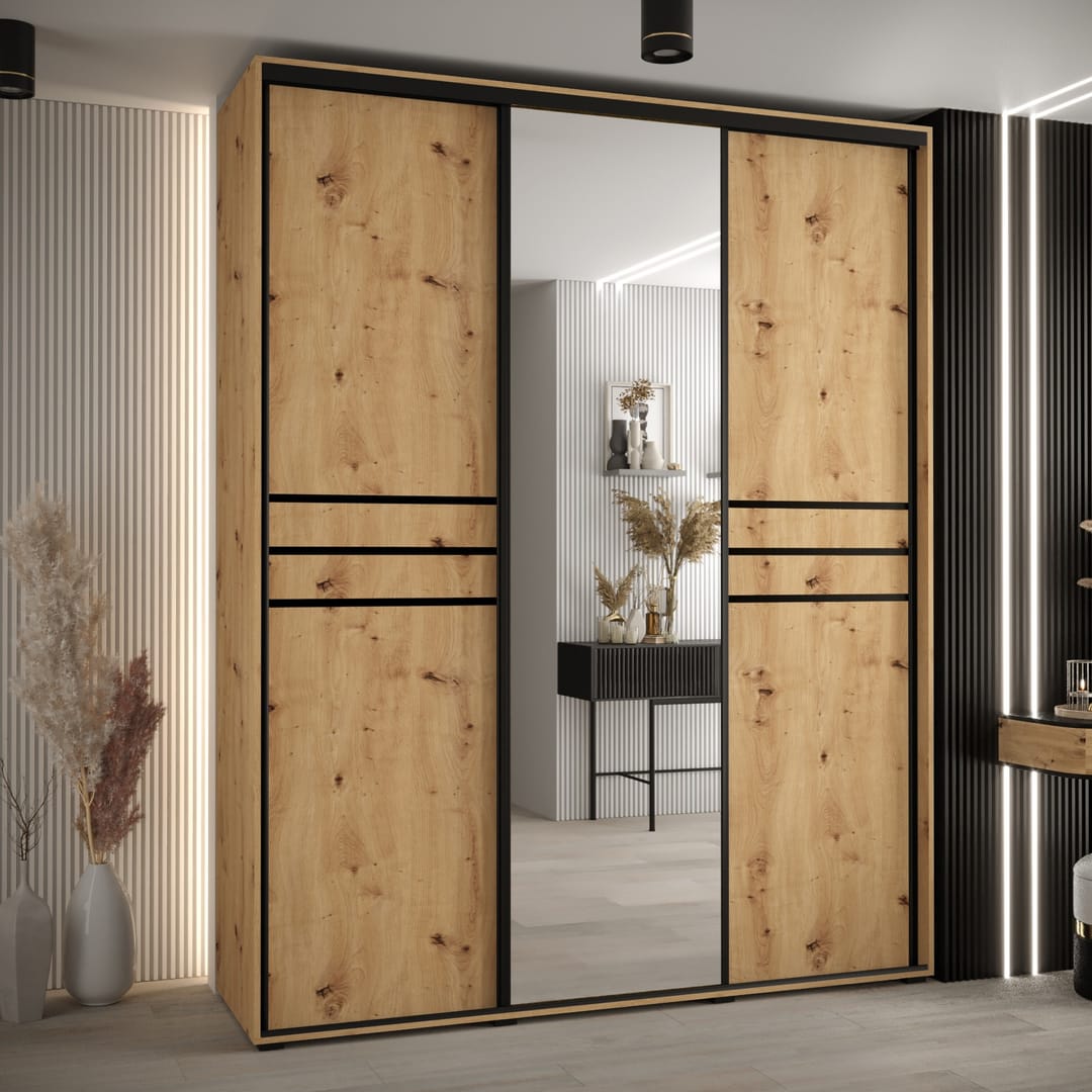 Cannes XI Sliding Door Wardrobe 190cm