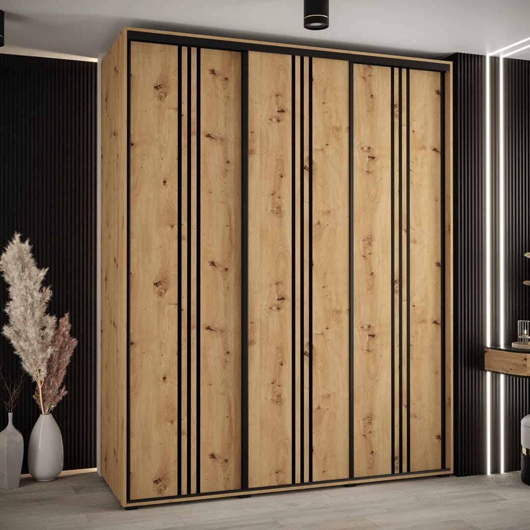 Cannes VI Sliding Door Wardrobe 190cm