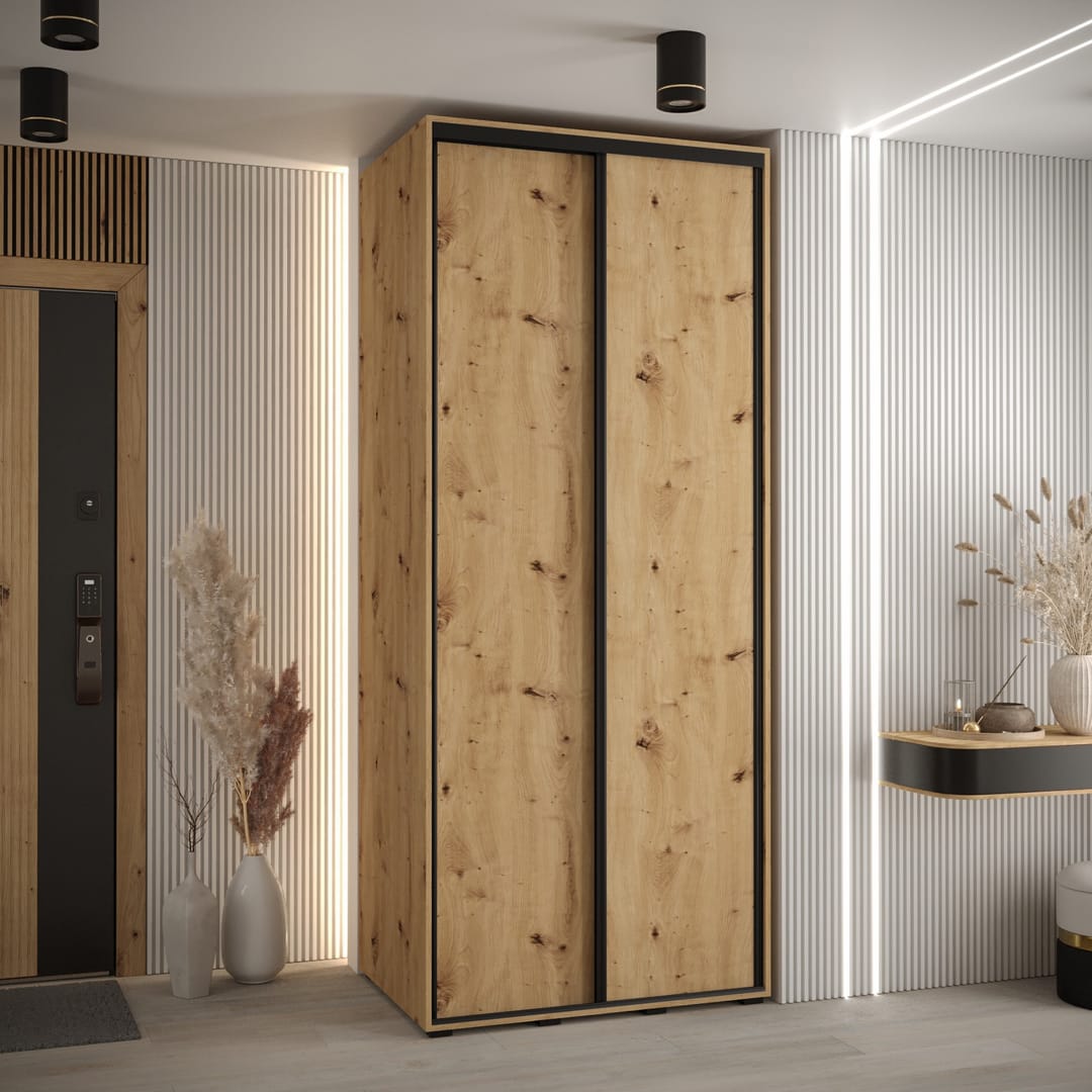 Cannes I Sliding Door Wardrobe 100cm