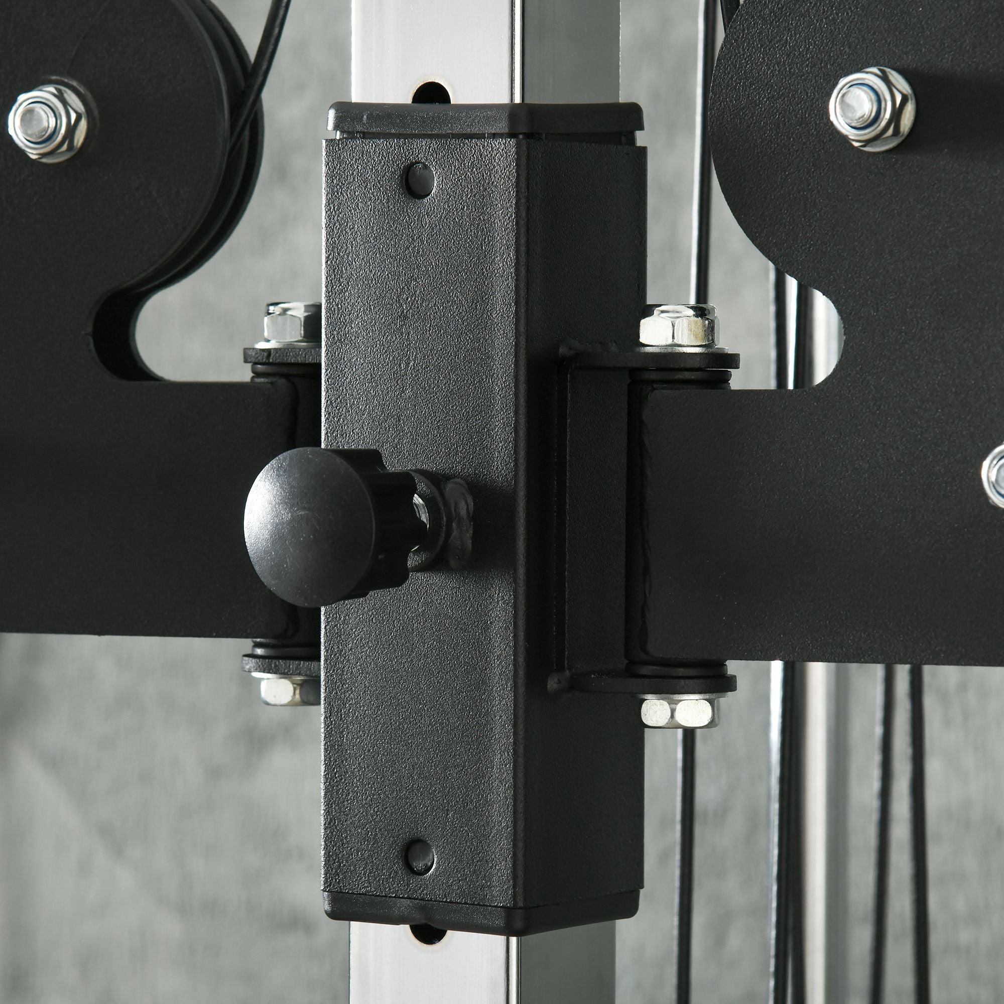 SPORTNOW Wall Mount Cable Machine, 15 Positions Adjustable Cable Crossover Machine Dual Pulley System for Home Gym