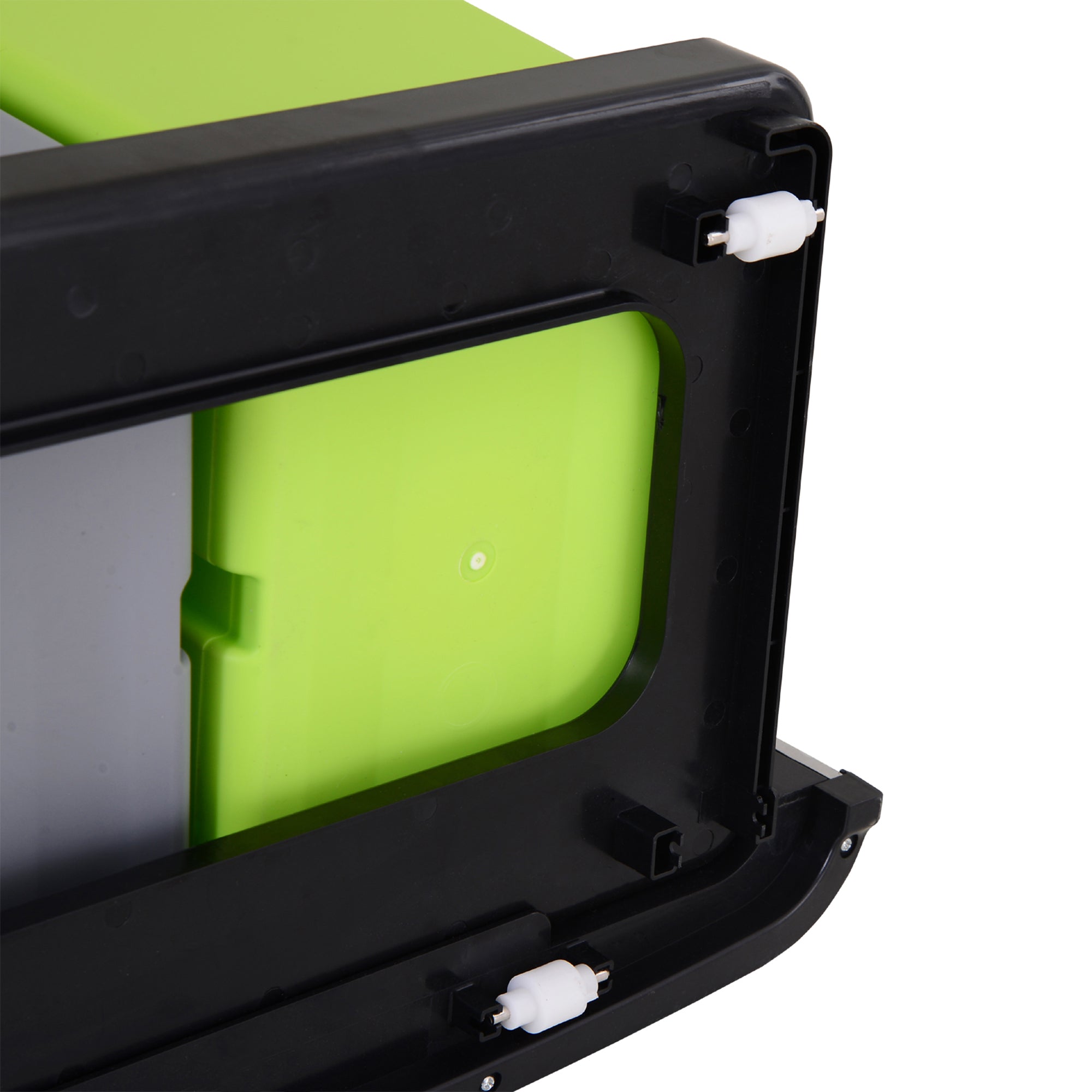 HOMCOM 72L Recycling Sensor Bin Stainless Steel 3 Compartments For Both Wet/Dry Waste w/Removable Lid Kitchen Home