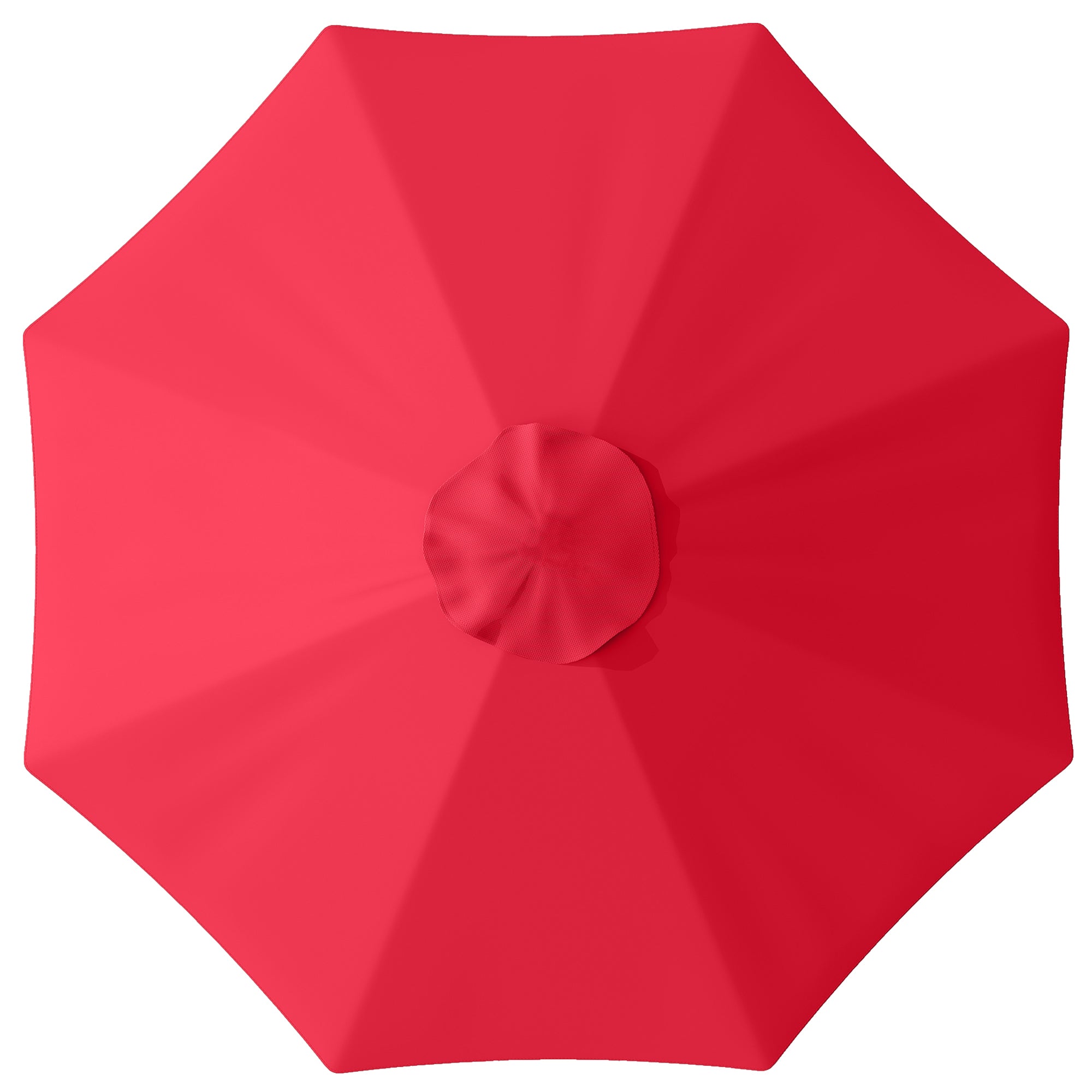 Outsunny 3 m Replacement Parasol Canopy with Top Vent, UPF 50+ Garden Parasol Replacement Canopy, 8 Rib Parasol Cover Replacement Fits Various Frames, Red