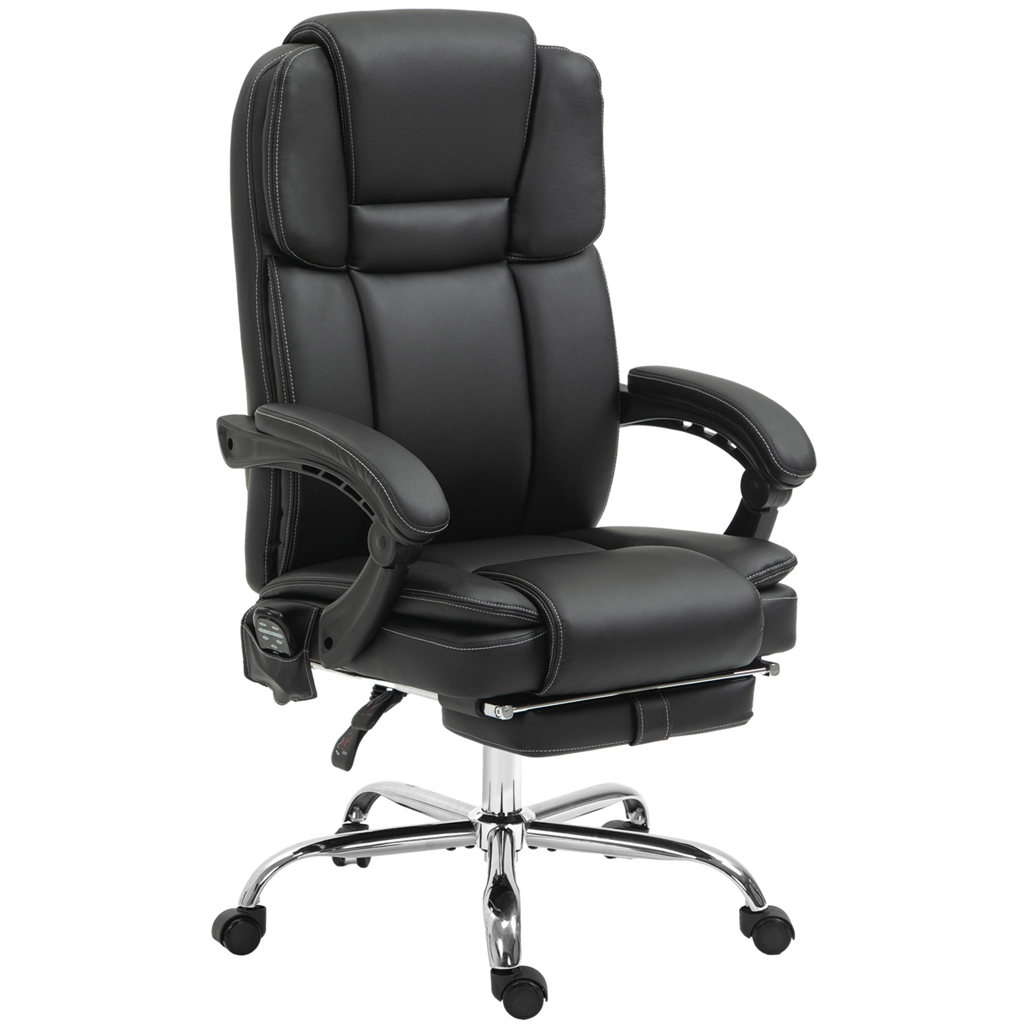 Vinsetto Six Point Vibrating Massage Office Chair - Black
