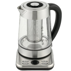 HOMCOM Electric Kettle, 1.7L Fast Boil 3KW Water Kettle with UK Strix Thermostat, Tea Infuser, Keep Warm Function