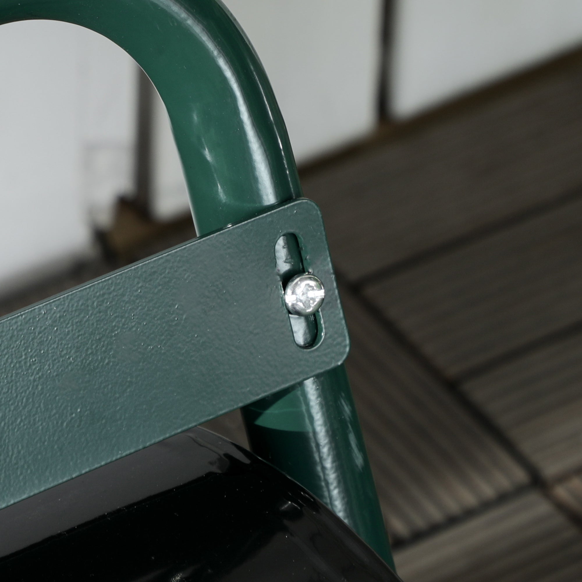 Outsunny 38L Fillable Cylinder Steel Lawn Roller - Dark Green