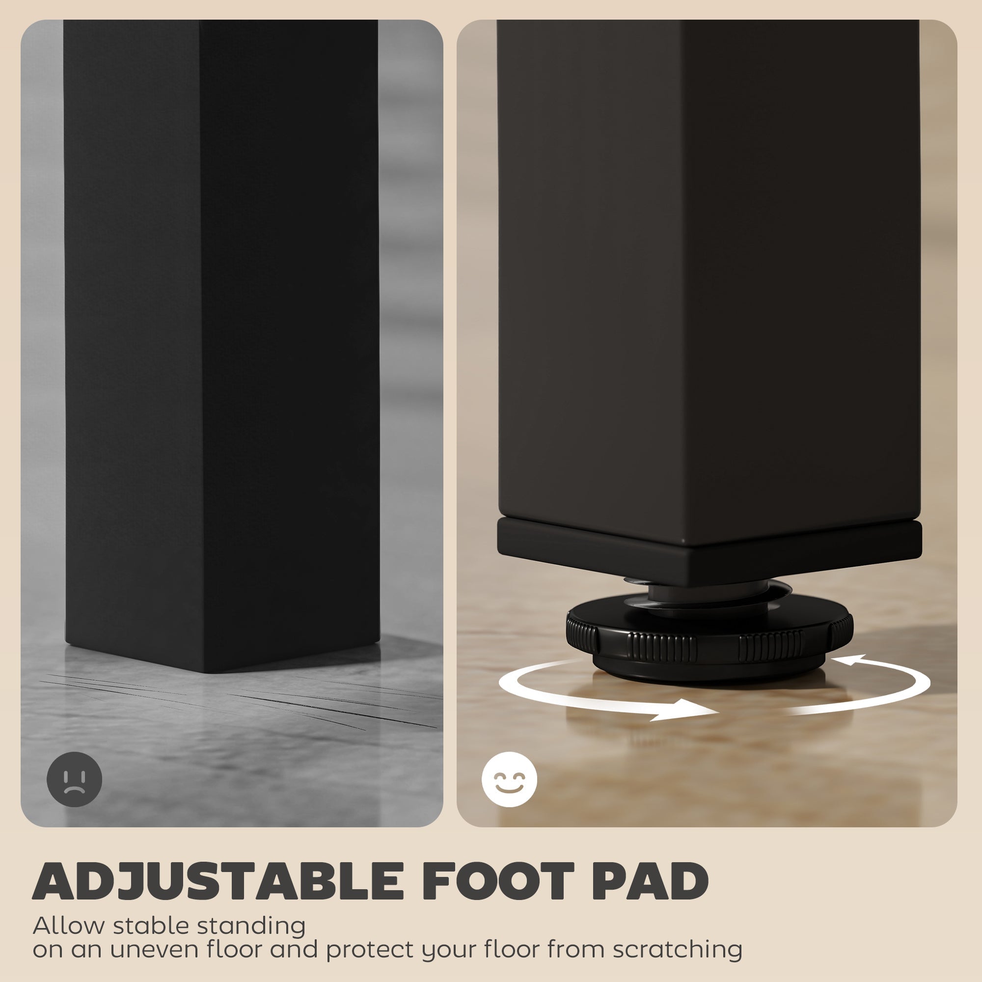 HOMCOM Rectangular Bar Table, Marble Effect Pub Coffee Table for Small Space, Breakfast Dining, Black Marble Effect