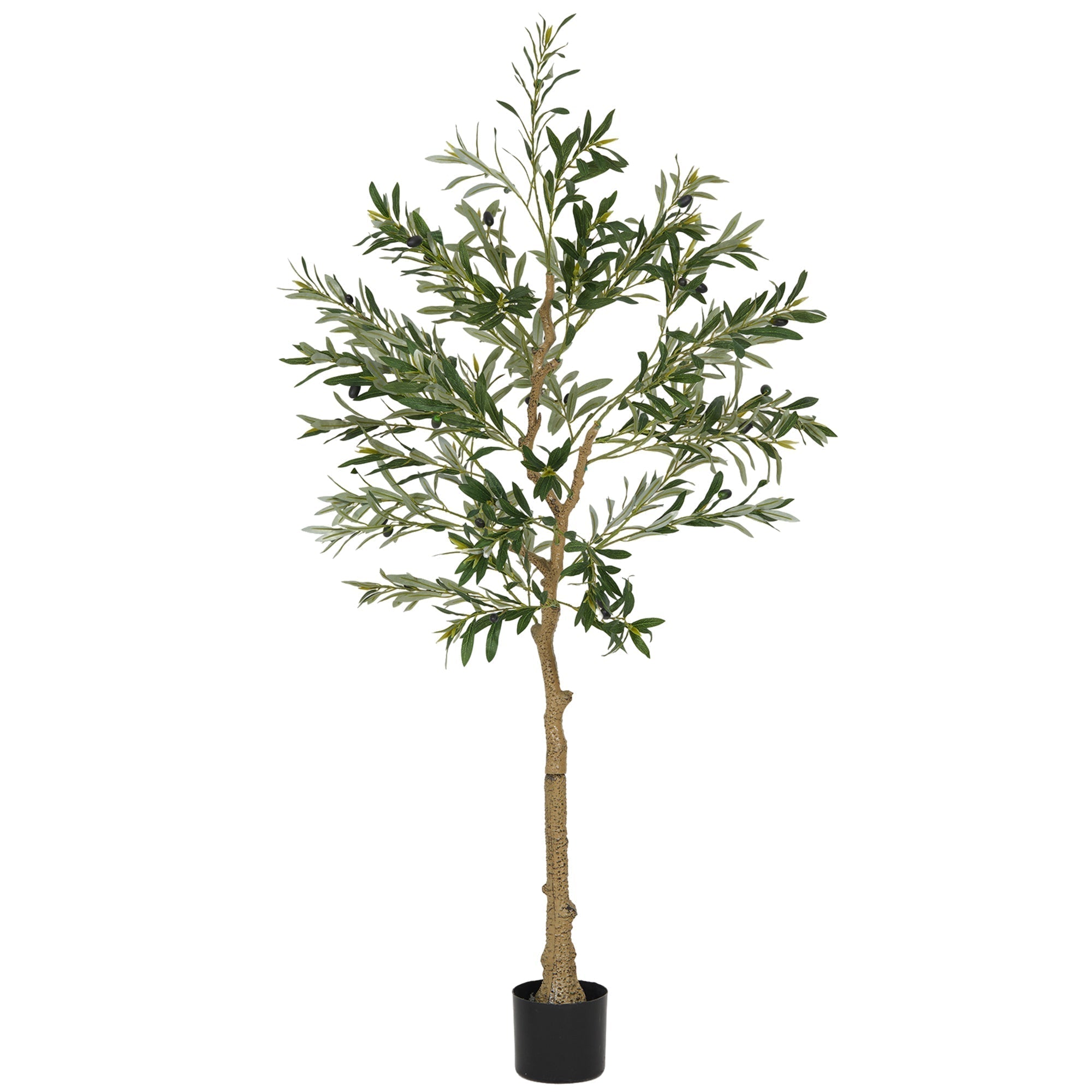 HOMCOM Silk Leaf Artificial Olive Trees