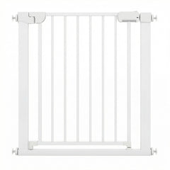 Baby Gate for Stairs Pressure Mounted Auto-Close Door Gate shown from the front on a white background