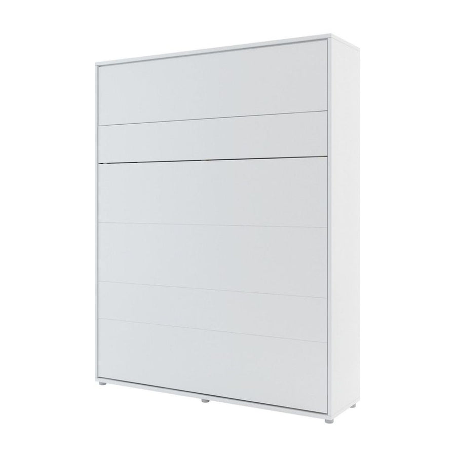 BC-12 Vertical Wall Bed Concept 160cm in white, closed front view