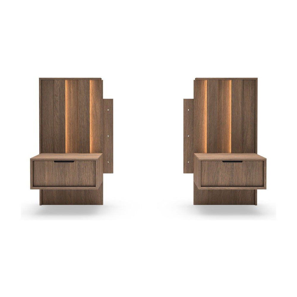 Set of Bedside Tables AMARO Oak Dunin