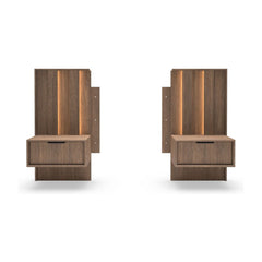 Set of Bedside Tables AMARO Oak Dunin