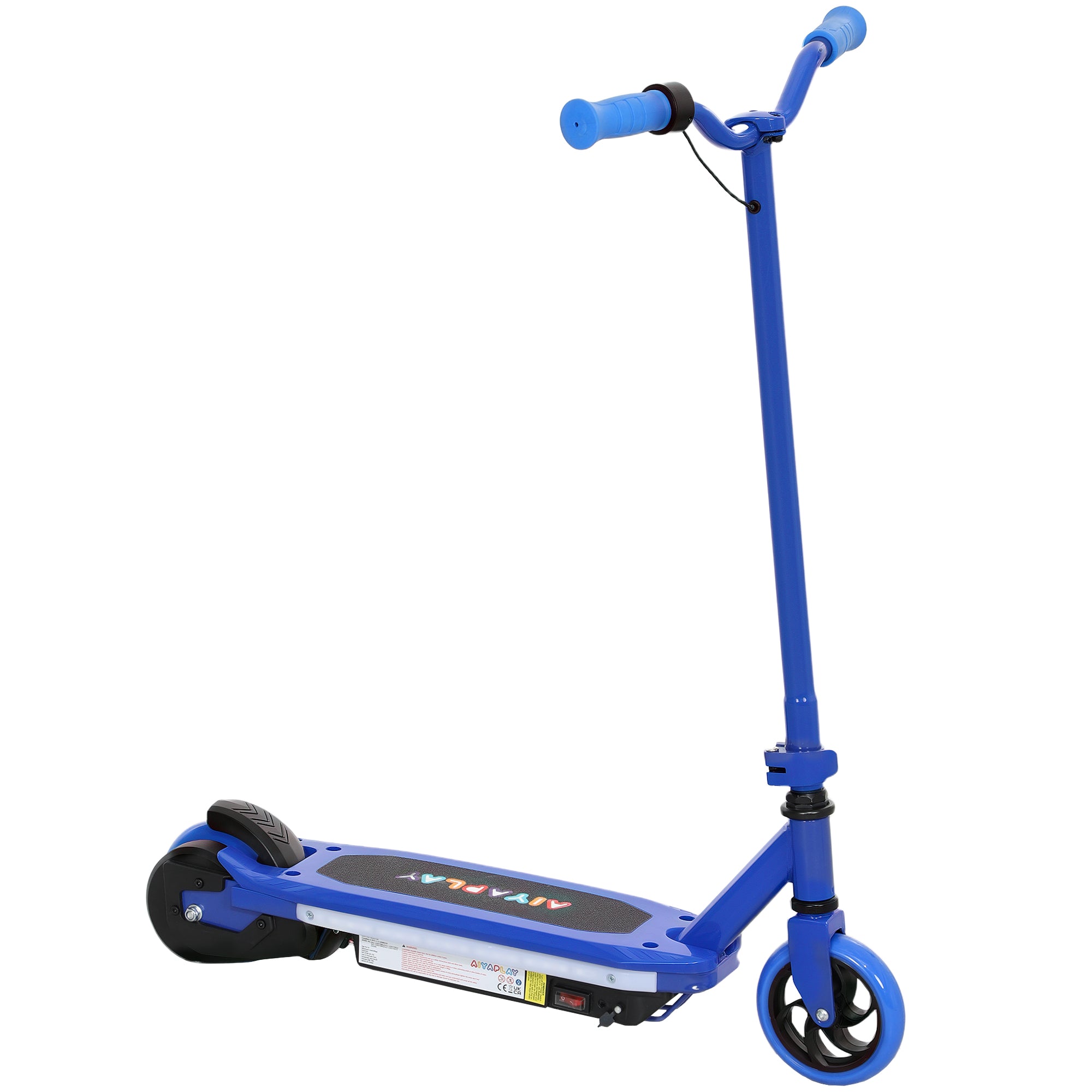 AIYAPLAY Electric Scooter for Kids 6-14 Years, with Colourful Lights, Blue