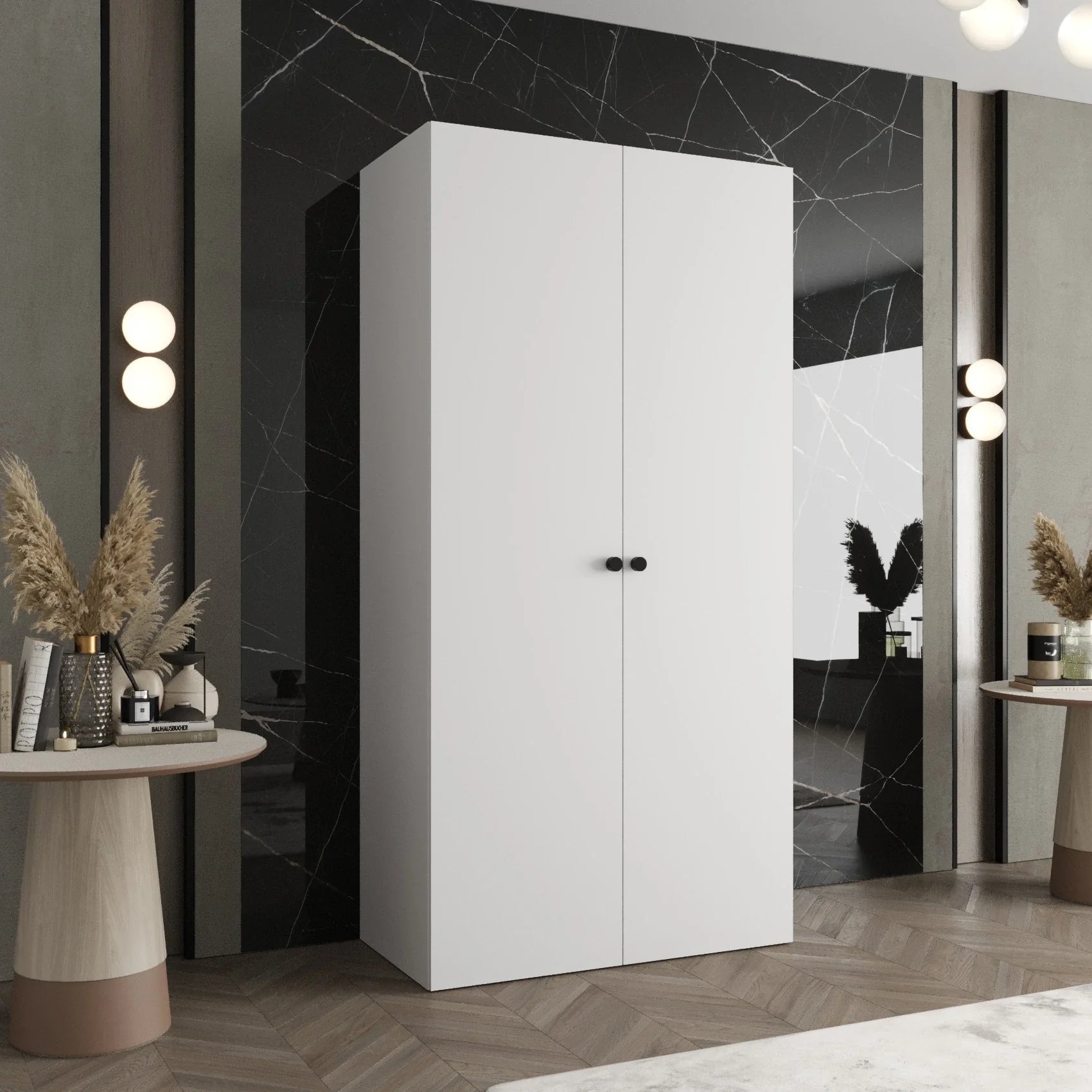 Parma I Hinged Door Wardrobe 100cm