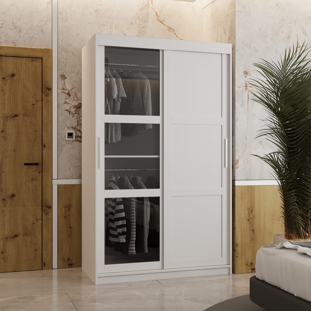 Parma III Sliding Door Wardrobe 120cm