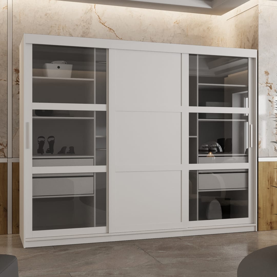 Parma III Sliding Door Wardrobe 250cm