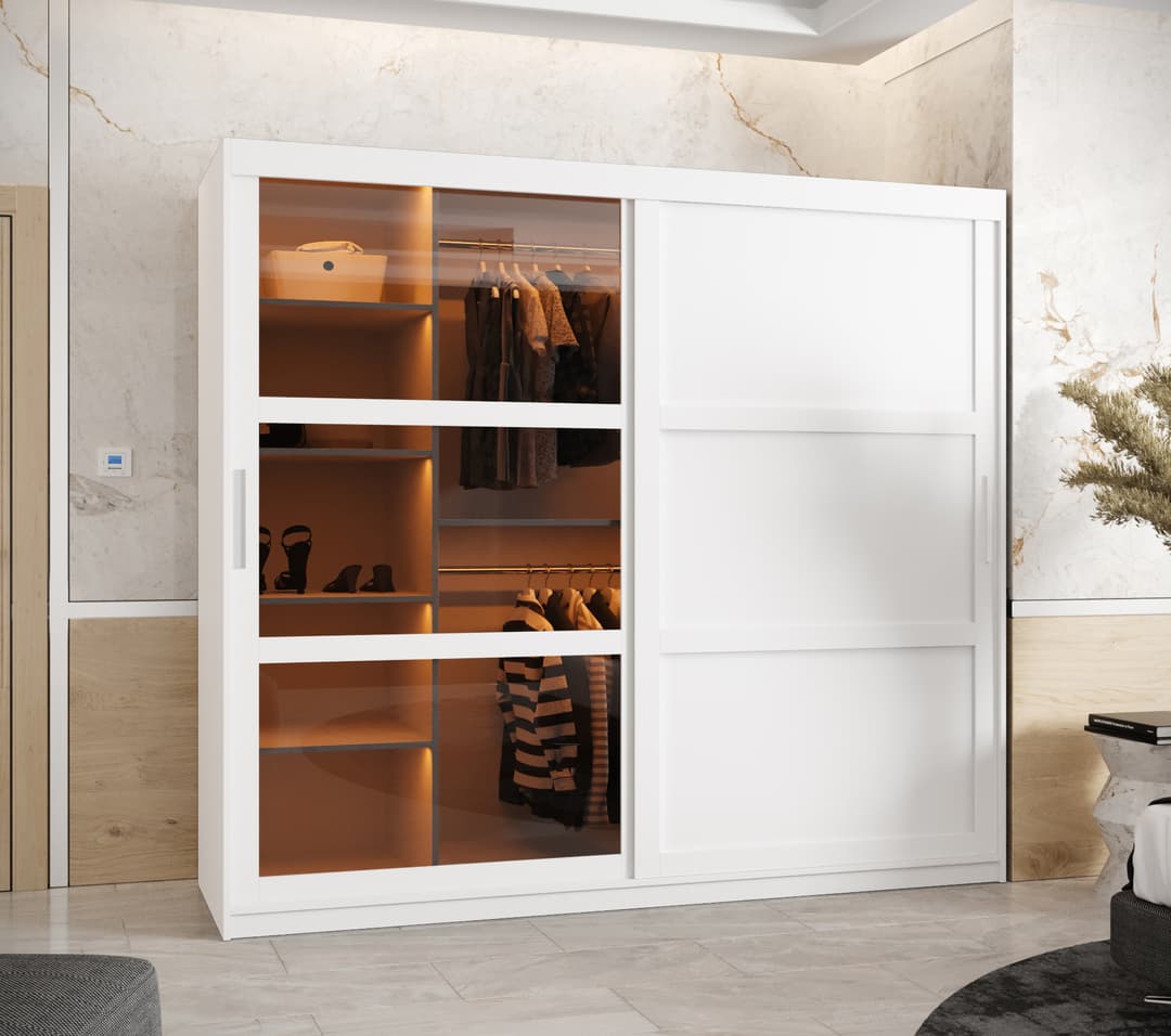 Parma III Sliding Door Wardrobe 200cm - product image 4