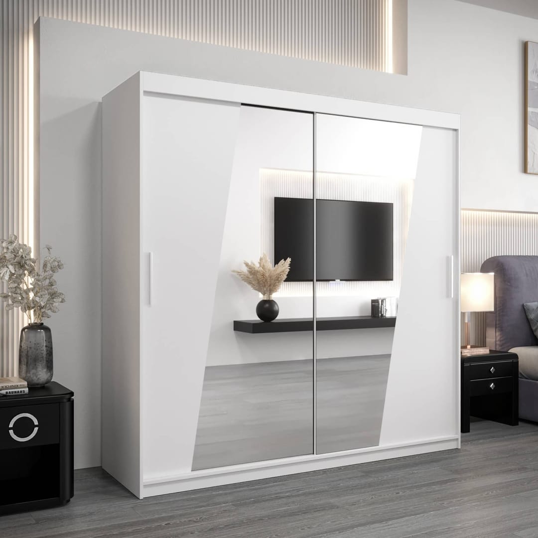Rhomb Sliding Door Wardrobe 200cm