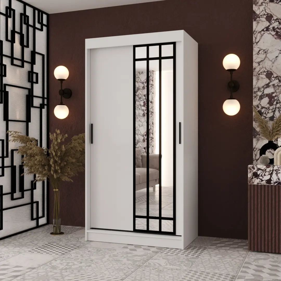 Almeria Sliding Door Wardrobe 100cm