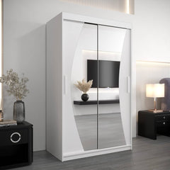 Wave Sliding Door Wardrobe 120cm