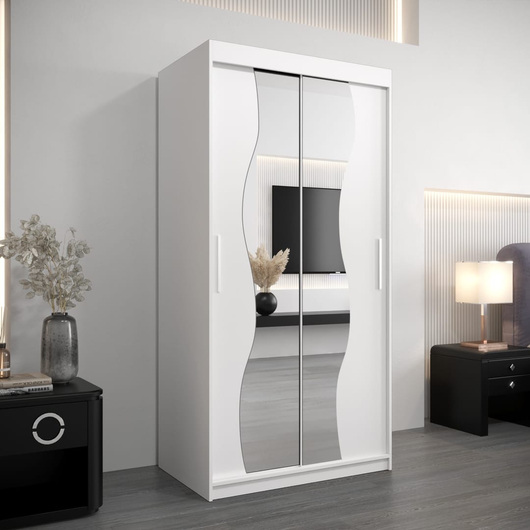 Madrid Sliding Door Wardrobe 100cm