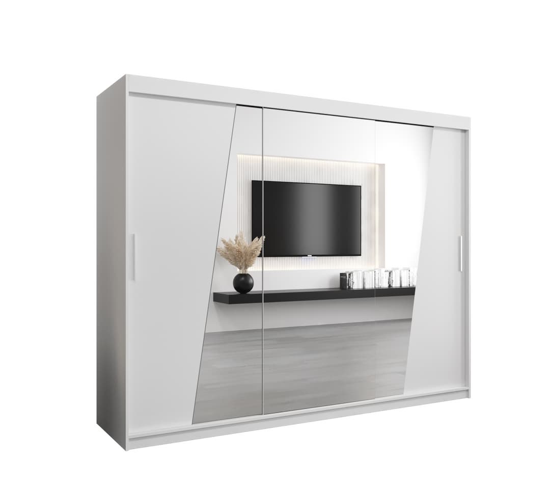 Rhomb Sliding Door Wardrobe 250cm