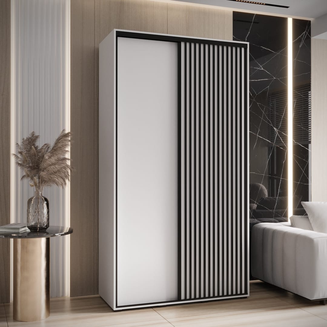 Sapporo I Sliding Door Wardrobe 130cm
