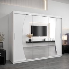 Wave Sliding Door Wardrobe 250cm