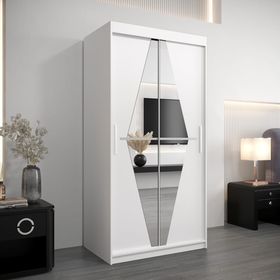 Boliwia Sliding Door Wardrobe 100cm