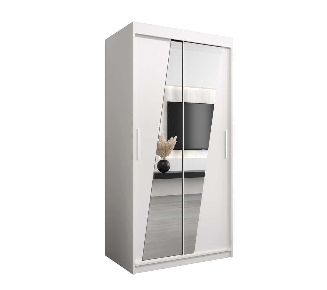 Rhomb Sliding Door Wardrobe 100cm