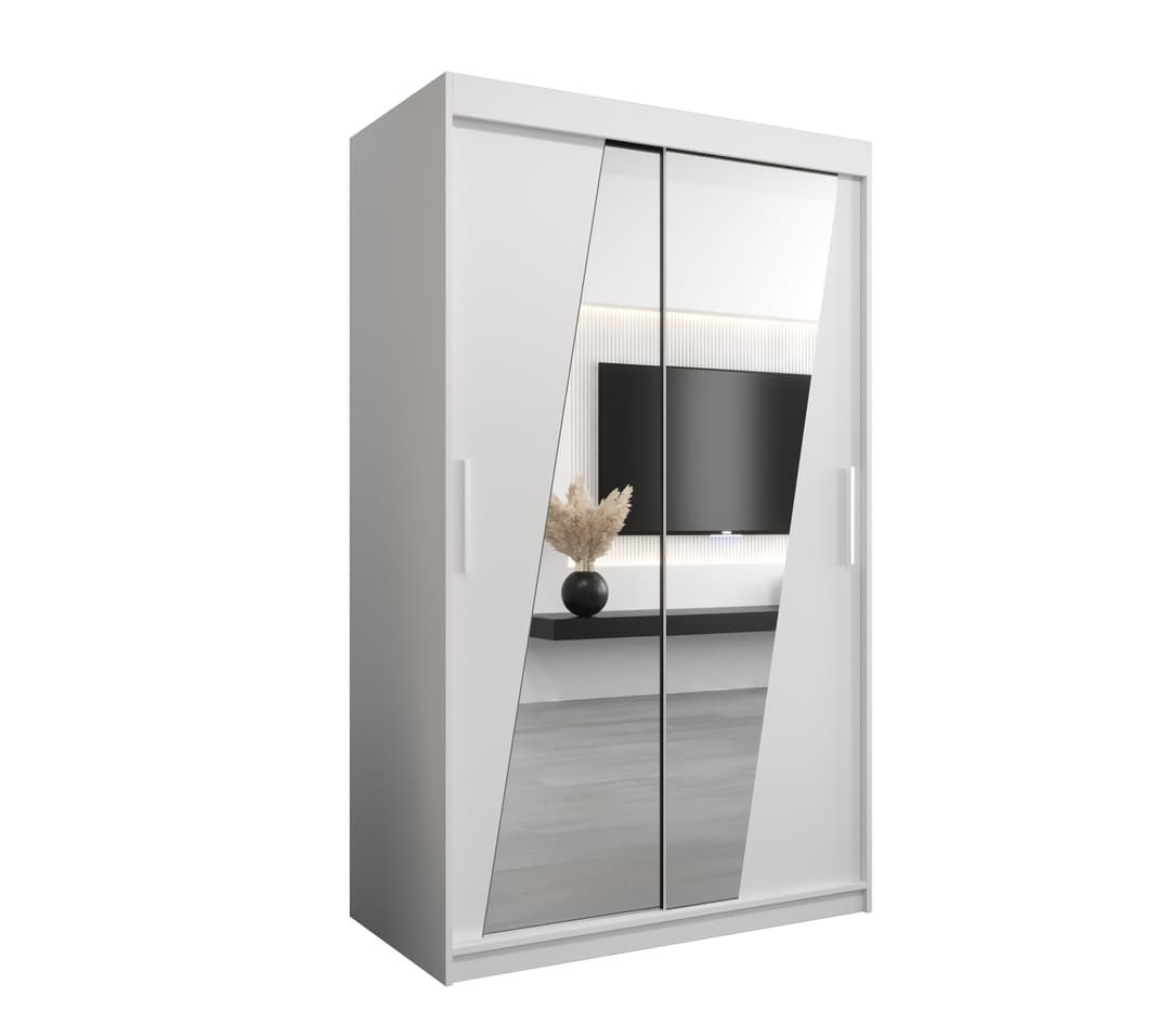 Rhomb Sliding Door Wardrobe 120cm