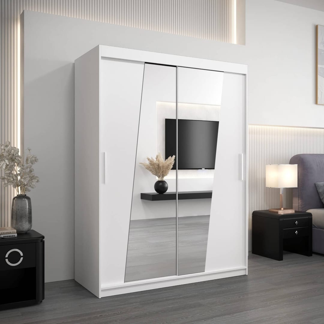 Rhomb Sliding Door Wardrobe 150cm