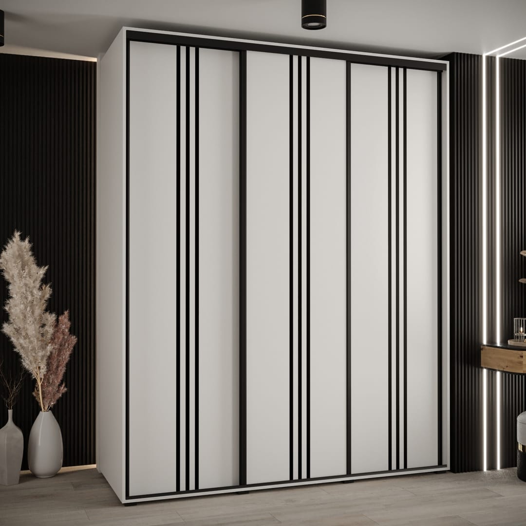 Cannes VI Sliding Door Wardrobe 200cm