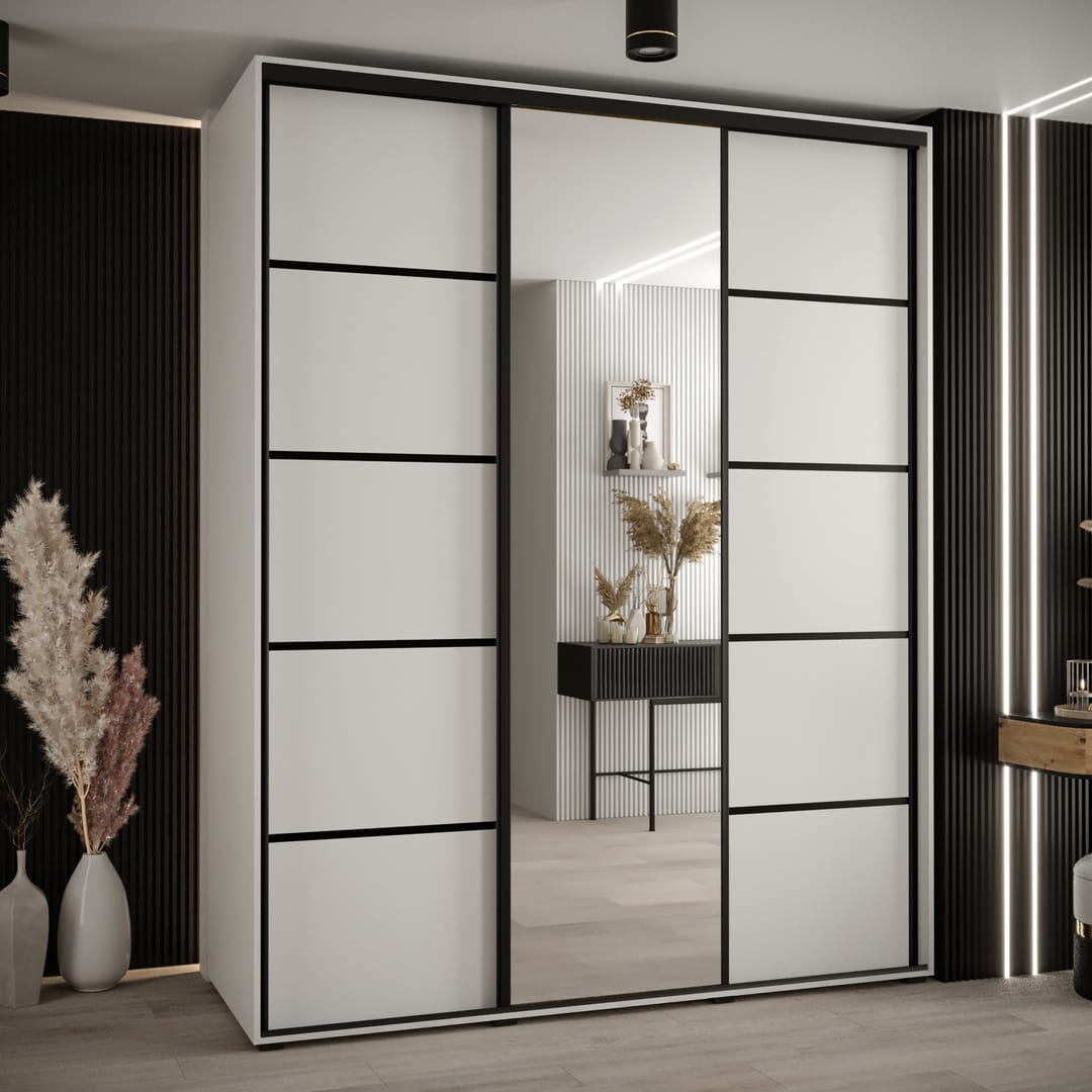 Cannes V Sliding Door Wardrobe 200cm