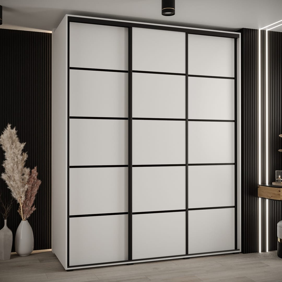 Cannes IV Sliding Door Wardrobe 200cm